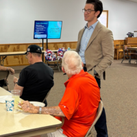 Judah Donaldson, APRN, FNP answering questions following his presentation at Dine with A Doc® last Friday. Judah Donaldson, APRN, FNP answering questions following his presentation at Dine with A Doc® last Friday.