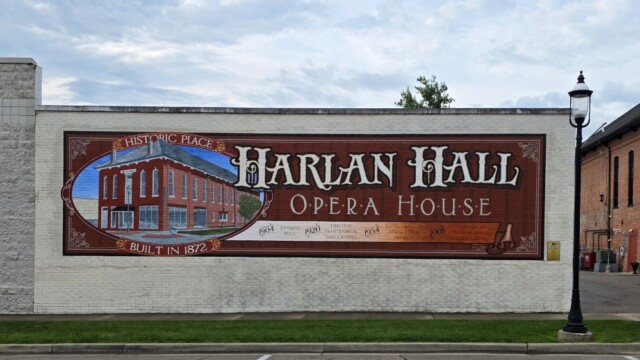 Harlan Hall Opera House mural